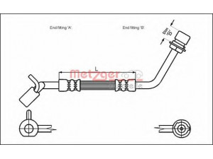 METZGER 4112317 stabdžių žarnelė 
 Stabdžių sistema -> Stabdžių žarnelės
1 631 045