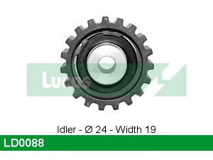 LUCAS ENGINE DRIVE LD0088 įtempiklio skriemulys, paskirstymo diržas