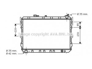 AVA QUALITY COOLING MZ2056 radiatorius, variklio aušinimas 
 Aušinimo sistema -> Radiatorius/alyvos aušintuvas -> Radiatorius/dalys
JE0115200A, JE0115200B