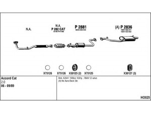 FENNO HO025 išmetimo sistema 
 Išmetimo sistema -> Išmetimo sistema, visa