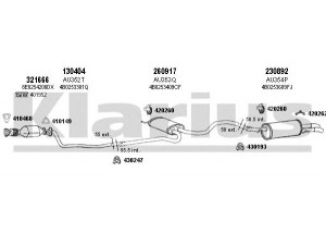 KLARIUS 940518E išmetimo sistema 
 Išmetimo sistema -> Išmetimo sistema, visa