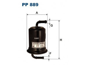 FILTRON PP889 kuro filtras 
 Techninės priežiūros dalys -> Papildomas remontas
E92Z9155B, F22020490, F22020490B