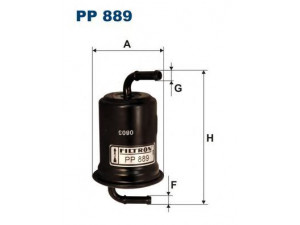 FILTRON PP889 kuro filtras 
 Degalų tiekimo sistema -> Kuro filtras/korpusas
E92Z9155B, F22020490, F22020490B
