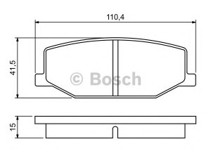 BOSCH 0 986 460 935 stabdžių trinkelių rinkinys, diskinis stabdys 
 Techninės priežiūros dalys -> Papildomas remontas
1A01-33-23Z, 1A013323Z, 1A073323Z