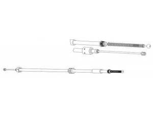 KAWE CT02131 trosas, stovėjimo stabdys 
 Stabdžių sistema -> Valdymo svirtys/trosai
4745G1, 96032564, 4745G1, 96032564