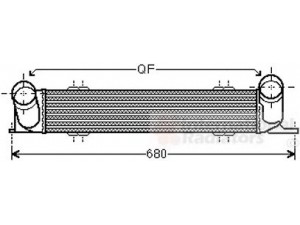 VAN WEZEL 06004538 tarpinis suslėgto oro aušintuvas, kompresorius
1751 7798 788, 17517798788