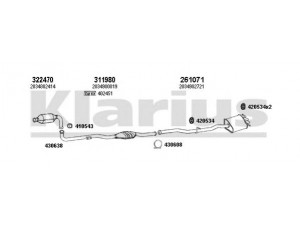 KLARIUS 600560E išmetimo sistema 
 Išmetimo sistema -> Išmetimo sistema, visa