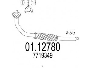 MTS 01.12780 išleidimo kolektorius 
 Išmetimo sistema -> Išmetimo vamzdžiai
7719349