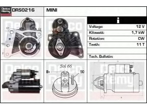 DELCO REMY DRS0216 starteris 
 Elektros įranga -> Starterio sistema -> Starteris
12417802945, 12417803514, 12417812070