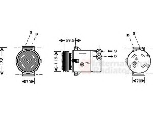 VAN WEZEL 3700K273 kompresorius, oro kondicionierius 
 Oro kondicionavimas -> Kompresorius/dalys
01135302, 1854091, 1854091-01135302