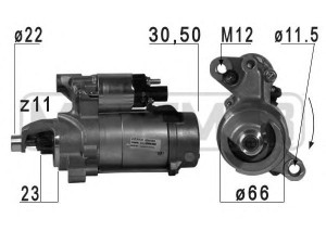 MESSMER 220705 starteris 
 Elektros įranga -> Starterio sistema -> Starteris
059 911 021 G, 059 911 021 GX, 059 911 021 H