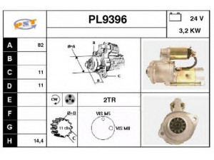 SNRA PL9396 starteris
M2T65271, M2T65272, M3T54072
