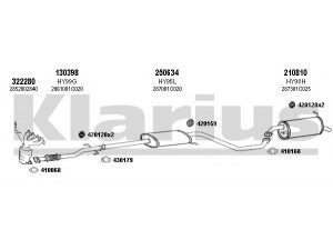 KLARIUS 450114E išmetimo sistema