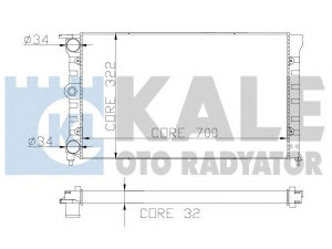 KALE OTO RADYATÖR 139700 radiatorius, variklio aušinimas 
 Aušinimo sistema -> Radiatorius/alyvos aušintuvas -> Radiatorius/dalys
321121251AJ, 321121251AL, 321121253BF