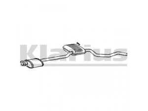 KLARIUS 260396 vidurinis duslintuvas 
 Išmetimo sistema -> Duslintuvas
6173058