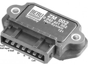 BERU ZM002 uždegimo jungiklis 
 Kibirkšties / kaitinamasis uždegimas -> Uždegimo modulis/valdymo blokas
12 14 1 244 477, 12 14 1 244 478