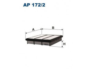 FILTRON AP172/2 oro filtras 
 Techninės priežiūros dalys -> Techninės priežiūros intervalai
MD620837, XR571473, PC1122, M301024