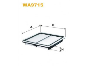WIX FILTERS WA9715 oro filtras 
 Techninės priežiūros dalys -> Techninės priežiūros intervalai
16546AA090, 16546AA120, 16546AA12A