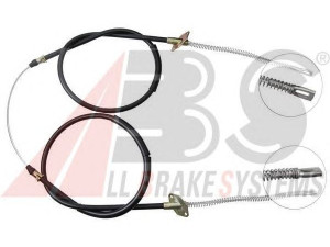 A.B.S. K10955 trosas, stovėjimo stabdys 
 Stabdžių sistema -> Valdymo svirtys/trosai
2101-3508180