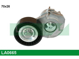 LUCAS ENGINE DRIVE LA0665 įtempiklio svirtis, V formos rumbuotas diržas 
 Diržinė pavara -> V formos rumbuotas diržas/komplektas -> Įtempiklis