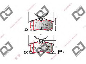 DJ PARTS BP1605 stabdžių trinkelių rinkinys, diskinis stabdys 
 Techninės priežiūros dalys -> Papildomas remontas
04466-02010, 0446602010