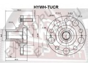 ASVA HYWH-TUCR rato stebulė 
 Ašies montavimas/vairavimo mechanizmas/ratai -> Rato stebulė/montavimas -> Rato stebulė
52710-2E500