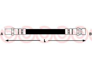 BREMBO T 24 099 stabdžių žarnelė 
 Stabdžių sistema -> Stabdžių žarnelės
7328444, 83611301403, 1987476715