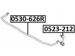 ASVA 0523-212 šarnyro stabilizatorius 
 Ašies montavimas/vairavimo mechanizmas/ratai -> Stabilizatorius/fiksatoriai -> Savaime išsilyginanti atrama
GA2B-28-170A, GA2C-28-170A, GA2C-28-170B
