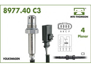 MTE-THOMSON 8977.40.130C3 lambda jutiklis 
 Variklis -> Variklio elektra
06F.906.262.D, 06F.906.262.E, 06F.906.262.G