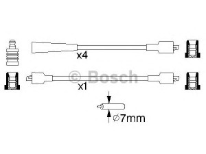 BOSCH 0 986 357 133 uždegimo laido komplektas 
 Kibirkšties / kaitinamasis uždegimas -> Uždegimo laidai/jungtys