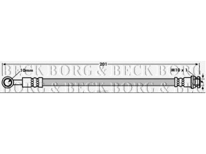 BORG & BECK BBH7871 stabdžių žarnelė 
 Stabdžių sistema -> Stabdžių žarnelės
51570-80J10