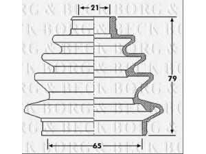 BORG & BECK BCB6216 gofruotoji membrana, kardaninis velenas 
 Ratų pavara -> Gofruotoji membrana
7603021, 7635256, 7682886