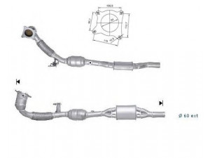 MAGNAFLOW 60214 katalizatoriaus keitiklis 
 Išmetimo sistema -> Katalizatoriaus keitiklis
8J0254500DX, 8J0254501AX
