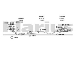 KLARIUS 630628E išmetimo sistema 
 Išmetimo sistema -> Išmetimo sistema, visa