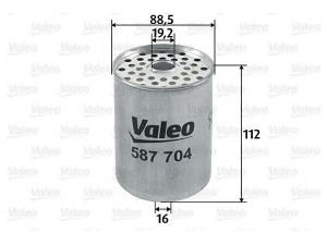 VALEO 587704 kuro filtras 
 Degalų tiekimo sistema -> Kuro filtras/korpusas
45310059A, 4531059, 7984781, 594734