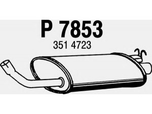 FENNO P7853 galinis duslintuvas 
 Išmetimo sistema -> Duslintuvas
3514723