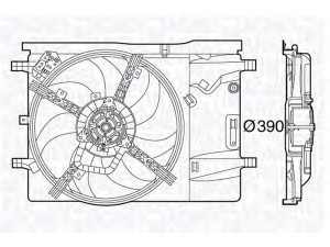 MAGNETI MARELLI 069422578010 ventiliatorius, radiatoriaus 
 Aušinimo sistema -> Oro aušinimas
1362918080