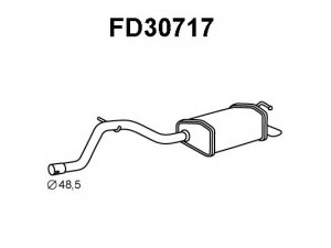 VENEPORTE FD30717 galinis duslintuvas 
 Išmetimo sistema -> Duslintuvas
1117834, 1125644, 1205643, 1362711