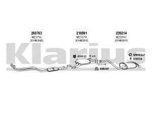 KLARIUS 600240E išmetimo sistema 
 Išmetimo sistema -> Išmetimo sistema, visa
