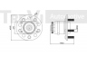 TREVI AUTOMOTIVE WB2204 rato guolio komplektas 
 Ašies montavimas/vairavimo mechanizmas/ratai -> Rato stebulė/montavimas -> Rato guolis
527303K200, 527303K200