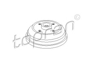 TOPRAN 200 765 stabdžių būgnas 
 Stabdžių sistema -> Būgninis stabdys -> Stabdžių būgnas
04 18 117, 4 18 117, 90007526