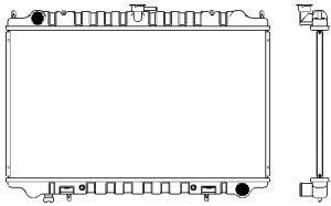 SAKURA  Automotive 1340-0116 radiatorius, variklio aušinimas