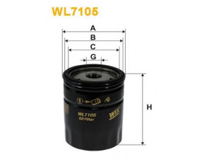 WIX FILTERS WL7105 alyvos filtras 
 Techninės priežiūros dalys -> Techninės priežiūros intervalai
11 42 1 258 038, 11 42 1 276 850