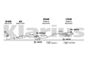KLARIUS 720218E išmetimo sistema 
 Išmetimo sistema -> Išmetimo sistema, visa