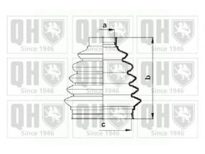 QUINTON HAZELL QJB905 gofruotoji membrana, kardaninis velenas 
 Ratų pavara -> Gofruotoji membrana
168 360 0068