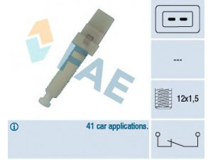 FAE 24320 stabdžių žibinto jungiklis 
 Stabdžių sistema -> Stabdžių žibinto jungiklis
811 945 513, 857 945 515 A