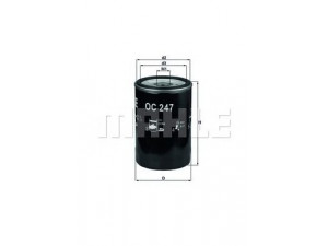 KNECHT OC 247 alyvos filtras 
 Filtrai -> Alyvos filtras
01174484, 1174255, 1174484, 05003558AA