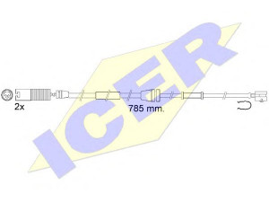 ICER 610536 E C įspėjimo kontaktas, stabdžių trinkelių susidėvėjimas 
 Stabdžių sistema -> Susidėvėjimo indikatorius, stabdžių trinkelės
SEM000010, SEM000011, SEM000012