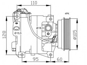 NRF 32551G kompresorius, oro kondicionierius 
 Oro kondicionavimas -> Kompresorius/dalys
500313156, 5010284917