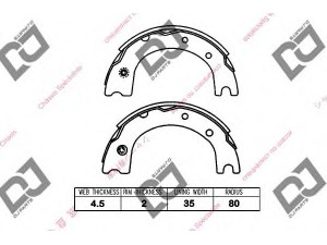 DJ PARTS BS1207 stabdžių trinkelių komplektas 
 Techninės priežiūros dalys -> Papildomas remontas
4654025010, 4654036010, 4654036030